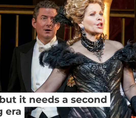 American soprano Renee Fleming performs at a dress rehearsal for a Metropolitan Opera production of ‘The Merry Widow’ in New York in 2014. Jack Vartoogian/Getty Images